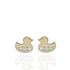 Foto de 99-PT817 - PENDIENTES PATO CIRCONITA 4.5MM 18K