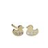 Foto de 99-PT817 - PENDIENTES PATO CIRCONITA 4.5MM 18K