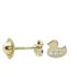 Foto de 99-PT817 - PENDIENTES PATO CIRCONITA 4.5MM 18K