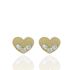 Foto de 99-PT790 - PENDIENTES CORAZÓN CIRCONITA 4.5MM 18K