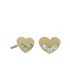 Foto de 99-PT790 - PENDIENTES CORAZÓN CIRCONITA 4.5MM 18K