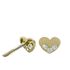 Foto de 99-PT790 - PENDIENTES CORAZÓN CIRCONITA 4.5MM 18K