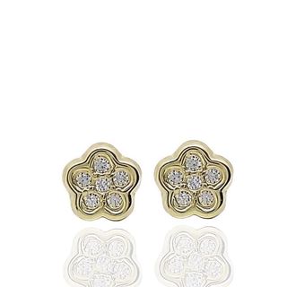 Foto de 51-200255606 - PENDIENTES FLOR CIRCONITA 4.5MM 18K