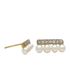 Foto de 71-8913 - PENDIENTES PERLA CIRCONITA BICOLOR 4.5X10MM 18K