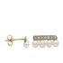 Foto de 71-8913 - PENDIENTES PERLA CIRCONITA BICOLOR 4.5X10MM 18K