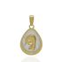 Foto de 51-1648000 - MEDALLA VIRGEN NIÑA NÁCAR CIRCONITA 15MM 18K