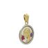 Foto de 62-682 - MEDALLA VIRGEN NIÑA NÁCAR-ESMALTE 12MM 18K