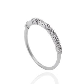 Foto de 12-059BS - SORTIJA CIRCONITA 2MM O.B. 18K