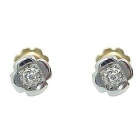 Foto de 72-9694B - PENDIENTES BRILLANTE "NETO" 5MM O.B. 18K