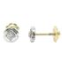Foto de 72-9694B - PENDIENTES BRILLANTE "NETO" 5MM O.B. 18K