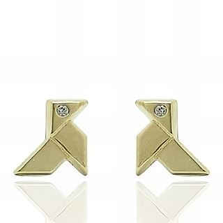 Foto de 51-2001561 - PENDIENTES PAJARITA CIRCONITA 6X6MM 18K