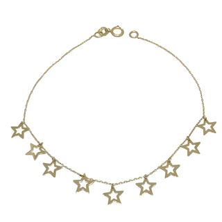 Foto de 10-501-133 - PULSERA 9 ESTRELLAS 7MM 19CM 18K