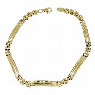 Foto de 28-1269 - PULSERA COMBINADA 4MMX21CM (6,93gr) 18K
