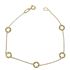 Foto de 10-31-7076 - PULSERA CÍRCULO-ESTRELLA 6MM 18CM (1,76gr) 18K