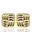 Foto de 51-2203513 - PENDIENTES CUADRADOS GALLONADOS 8.5MM 18K