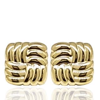 Foto de 51-2203513 - PENDIENTES CUADRADOS GALLONADOS 8.5MM 18K