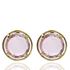 Foto de 71-4443R - PENDIENTES PIEDRA ROSA 10MM 18K