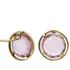 Foto de 71-4443R - PENDIENTES PIEDRA ROSA 10MM 18K