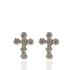 Foto de 87-1884 - PENDIENTES CRUZ CIRCONITAS 10MM 18K