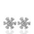 Foto de 40-7403B - PENDIENTES FLOR CIRCONITA 8.5MM O.B. 18K