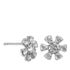 Foto de 40-7403B - PENDIENTES FLOR CIRCONITA 8.5MM O.B. 18K
