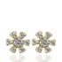 Foto de 40-7403 - PENDIENTES FLOR CIRCONITA 8.5MM 18K