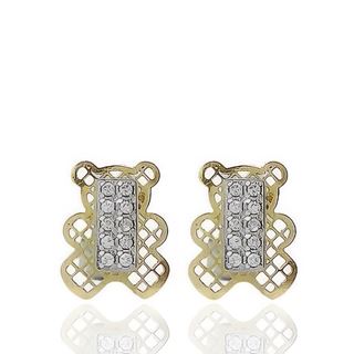 Foto de 51-1229304 - PENDIENTES OSO BICOLOR CIRCONITA 10X8MM 18K