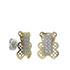 Foto de 51-1229304 - PENDIENTES OSO BICOLOR CIRCONITA 10X8MM 18K