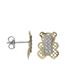 Foto de 51-1229304 - PENDIENTES OSO BICOLOR CIRCONITA 10X8MM 18K