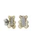 Foto de 51-1229304 - PENDIENTES OSO BICOLOR CIRCONITA 10X8MM 18K
