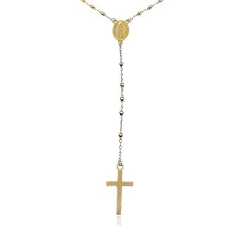 Foto de 28-4389 - GARGANTILLA ROSARIO BOLAS 4MM 33CM (4,25gr) 18K