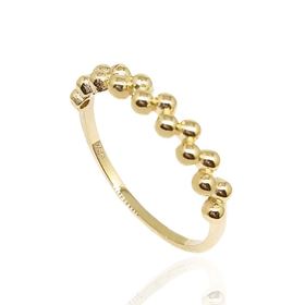 Foto de 28-6291S - SORTIJA BOLAS BRILLO 3MM 18K