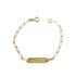Foto de 28-1453 - PULSERA BEBÉ PLACA 14CM (PLACA 5X18MM) (1,95gr) 18K