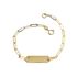 Foto de 28-1453 - PULSERA BEBÉ PLACA 14CM (PLACA 5X18MM) (1,95gr) 18K