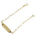 Foto de 28-1453 - PULSERA BEBÉ PLACA 14CM (PLACA 5X18MM) (1,95gr) 18K