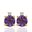 Foto de 71-11999A - PENDIENTES PIEDRAS COLOR SEMIPRECIOSA AMATISTA 7MM 18K
