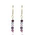 Foto de 05-4433 - PENDIENTES PIEDRAS COLOR 28MM PRESIÓN 18K