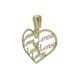 Foto de 51-9083 - COLGANTE CORAZÓN "LOVE" 15MM 18K