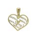 Foto de 51-9083 - COLGANTE CORAZÓN "LOVE" 15MM 18K