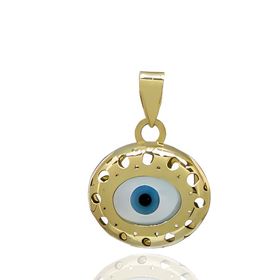 Foto de 51-7656 - COLGANTE OJO TURCO 10MM 18K