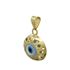 Foto de 51-7656 - COLGANTE OJO TURCO 10MM 18K