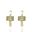 Foto de 71-11540 - CRIOLLAS MOTIVO CUADRADO CIRCONITA 2X13MM PRESIÓN 18K
