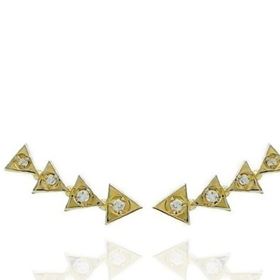 Foto de 05-3610P - PENDIENTES TREPADORES CIRCONITA 4X15MM 18K