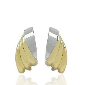 Foto de 71-8229 - PENDIENTES BICOLOR 14MM CATALÁN 18K