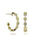 Foto de 62-1341 - PENDIENTES ARO 2.5MM ROMBOS CIRCONITA 16MM 18K