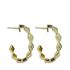 Foto de 62-1341 - PENDIENTES ARO 2.5MM ROMBOS CIRCONITA 16MM 18K