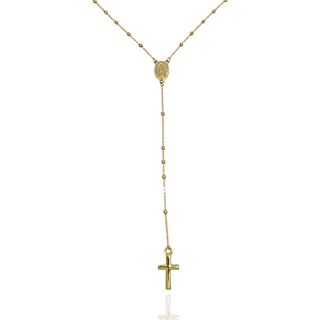 Foto de 10-604-183G - GARGANTILLA ROSARIO BOLAS 1.75MM 45CM+9CM (2,75gr) 18K