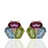 Foto de 71-10909 - PENDIENTES PIEDRAS COLOR 8MM 18K