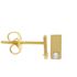 Foto de 99-801 - PENDIENTES RECTANGULAR CIRCONITA 5X2MM 18K
