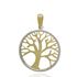 Foto de 51-13323 - COLGANTE ÁRBOL DE LA VIDA BICOLOR CALADO 22MM 18K